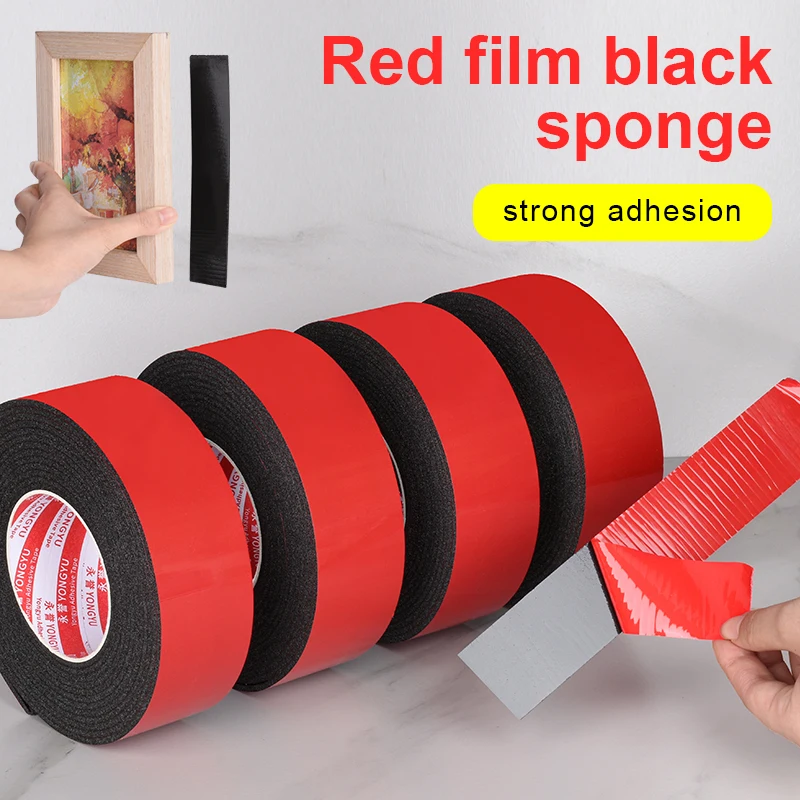 양면 테이프 검정색 폼 장식 고정 쿠션 충돌 감소 진동 감소 태블릿 휴대 전화 접착제