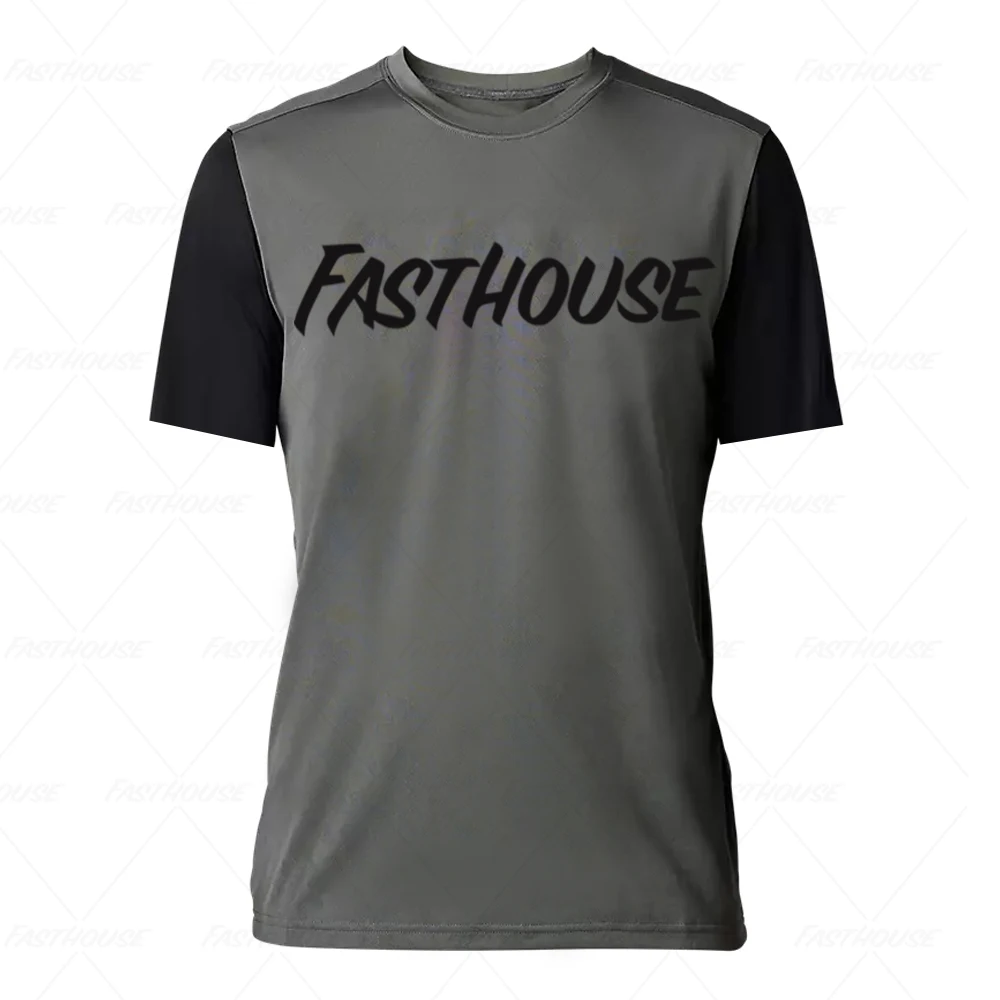 thumbnail image 1 of Camisetas de descenso para hombre, camisetas de ciclismo de montaña, MTB, camisetas todoterreno, DH, motociclismo, ropa deportiva para motocross, bicicleta de carreras, 1 of 5