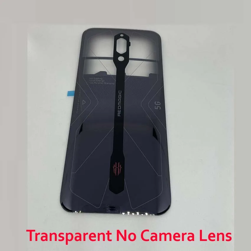 REDMAGIC 5G 背面割れ有り Best New Glass Lid Back Battery Cover For ZTE Nubia Red