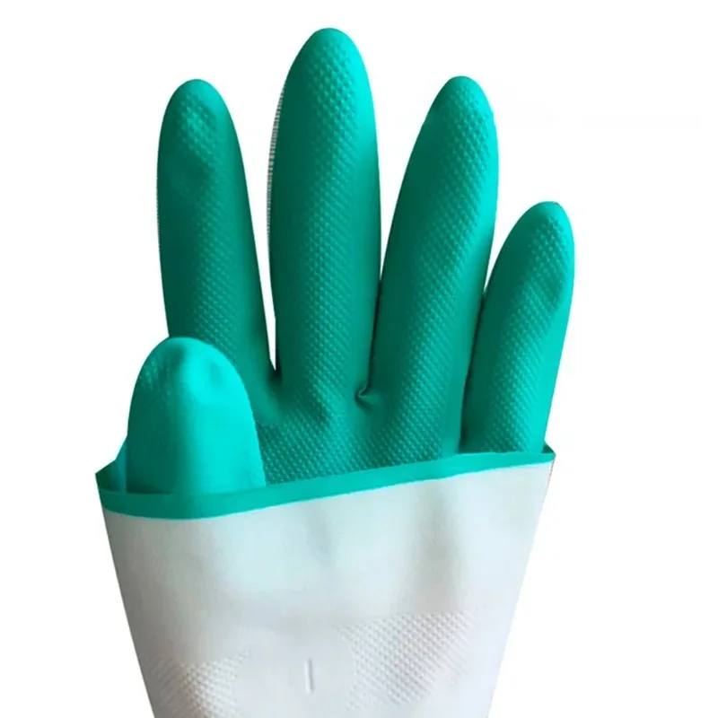 Nitrile Cleaning Protective Gloves Chemical Resistant Gloves Waterproof Reuseable Nitrile Rubber Household Industrial H9F nitrile gloves protective gloves cleaning gloves