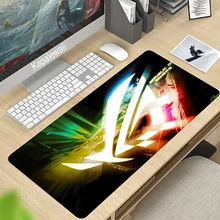 Asus grande mouse pad grande computador gaming mousepad 900x400 borracha com bloqueio borda gaming mouse esteira computador gamer