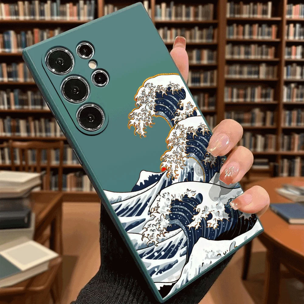 Great Wave Off Kanagawa Style Shockproof Soft TPU Slim Fit Case