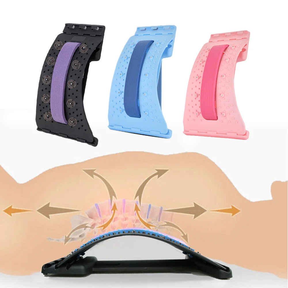 Back Stretcher, Lumbar Back Pain Relief Device, 3-Level Back Massager  Lumbar, Pain Relief for Herniated Disc, Sciatica, Scoliosis 