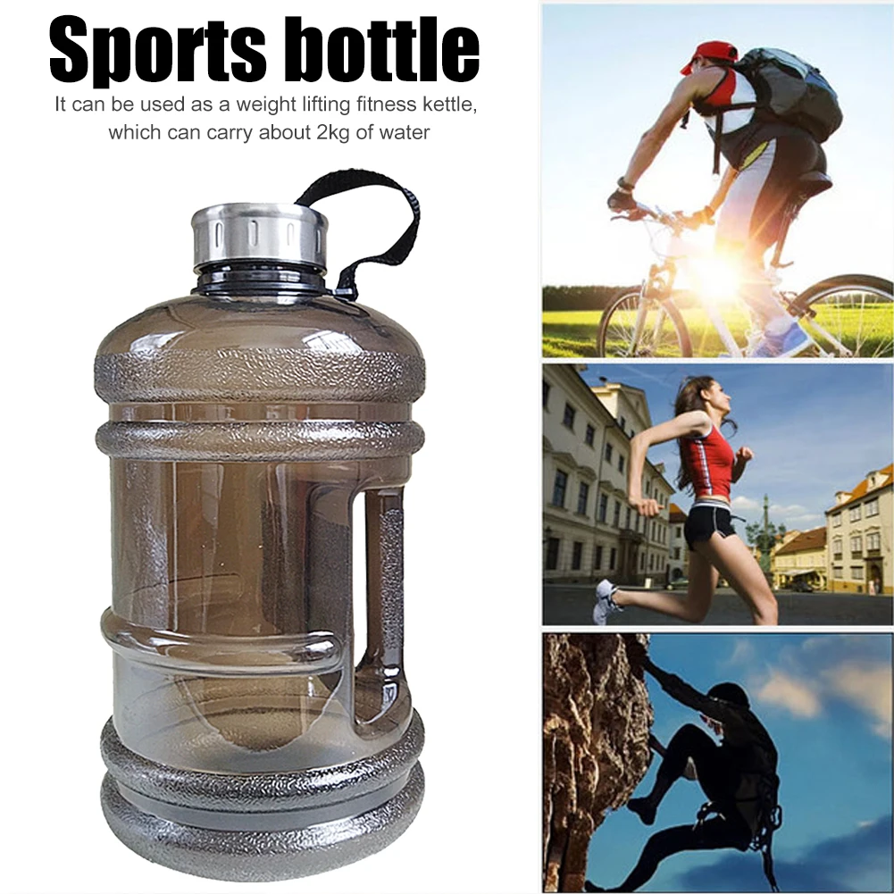 2.2L Gym Water Bottle Large Capacity Sports Water Jug Portable Running Hydration Bottle Multifunction for Gym Training
