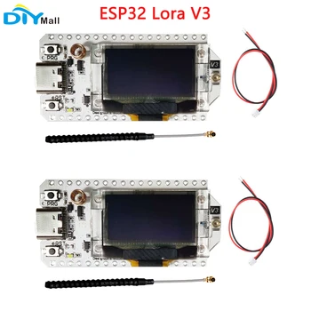 LoRa32-V3 OLED 노드 개발 보드 HTIT-WB32LA_V3, LoRa32 SX1262, 와이파이 BLE Lora 디스플레이 키트, 안테나 포함, 863-928Mhz, 0.96 인치, 2 세트