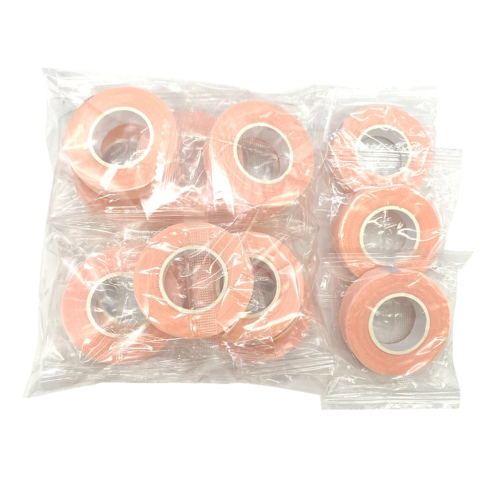 20Rolls Eyelash Tape 9M Breathable Eyelash Extension Paper Tape Wholesale Non-woven Cloth Adhesive Patches Under Eye Pad