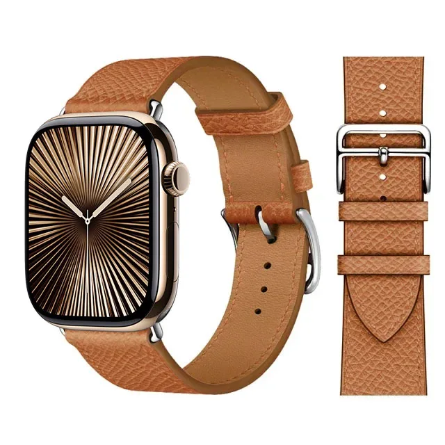 Elegant Leather Strap for Apple Watch - Business Bracelet Edition