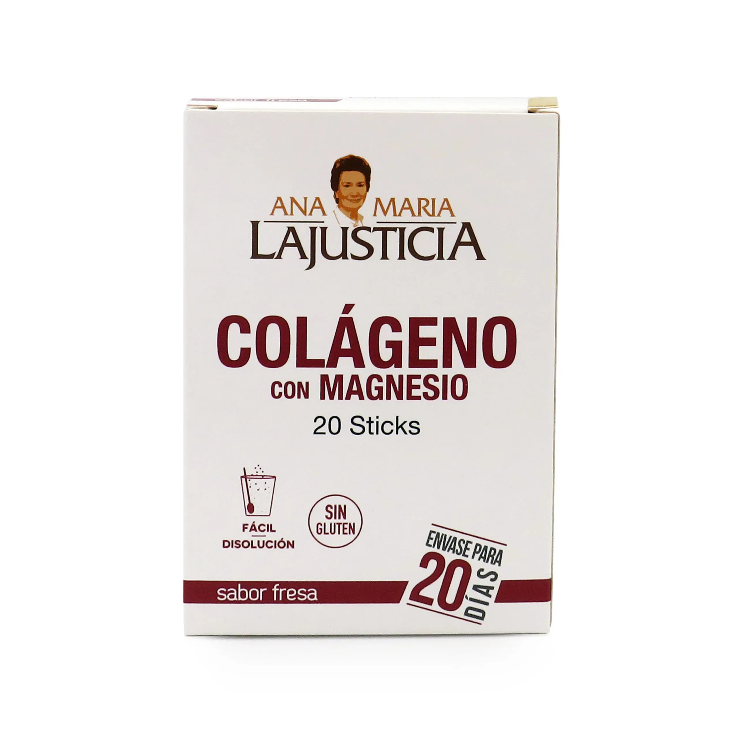 Collagene Al Gusto Di Fragola Al Magnesio 20 Bastoncini