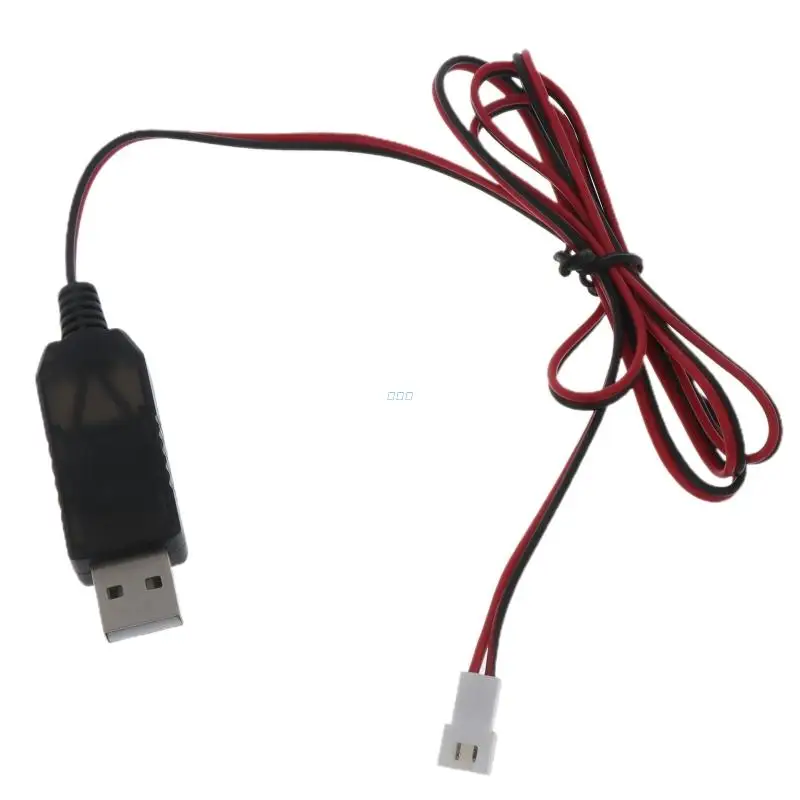 3.7V USB Charging Cable XH 2.54mm 2pin Plug to USB Connector Lithium Battery Charger For RC Aircraft Helicopter Toys