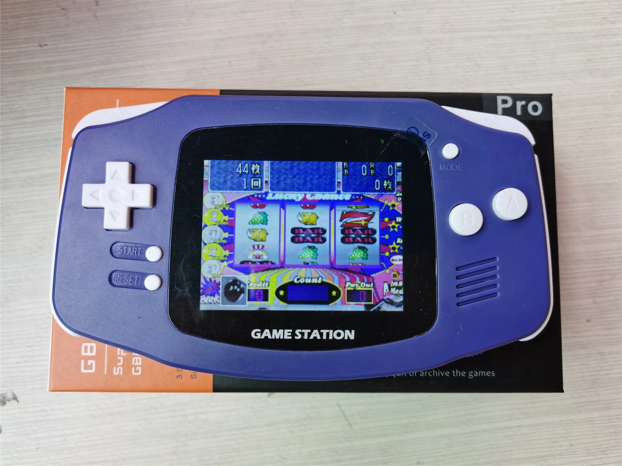 5180 Games 3 Inch Retro Handheld Game Console Player with 3 Emulators for Genesis for Nes for GBA  Support TF Card Save&Load