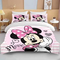 Minnie Mouse Bedding Sets Soft Comforter Cover Bed Cover Duvet Cover Pillow Case 2-3 Pieces Sets Bedroom Decoration 1