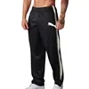 Men's Pants, American Mesh Striped Fitness Straight Leg Men's Casual Jogging Loose Patchwork Autumn And Winter Sports Pants 2024 2