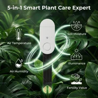 New Zigbee 3.0 Soil Tester 5 in 1 Soil Moisture Sensor Temperature Humidity Fertility Illuminiance Meter for Home Garden Plants - Image 2