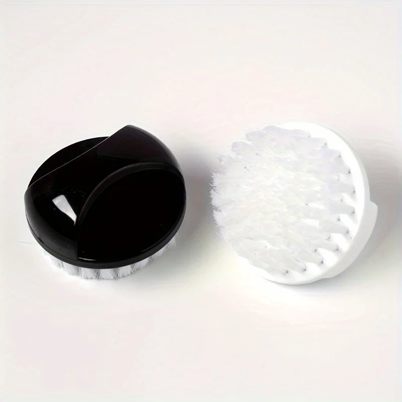 2pcs Ergonomic Nail Art Dust Brush with Finger Buckle - Odorless, Round Head for Efficient Cleaning, Ideal for Manicure
