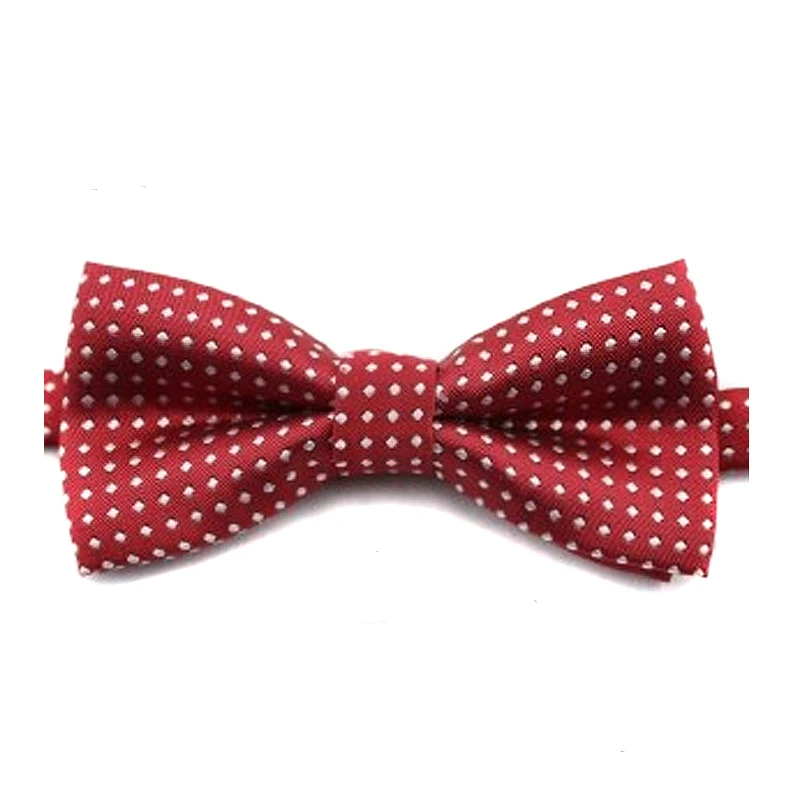 Kid Children Boy Bow Tie Polka Dot Bowtie Smooth Necktie Soft Butterfly Wedding Prom Party