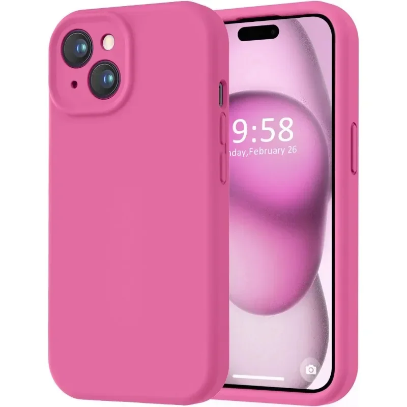 Premium Full Body Protective Phone Case - Liquid Silicone with Soft Microfiber Lining and Shockproof Design