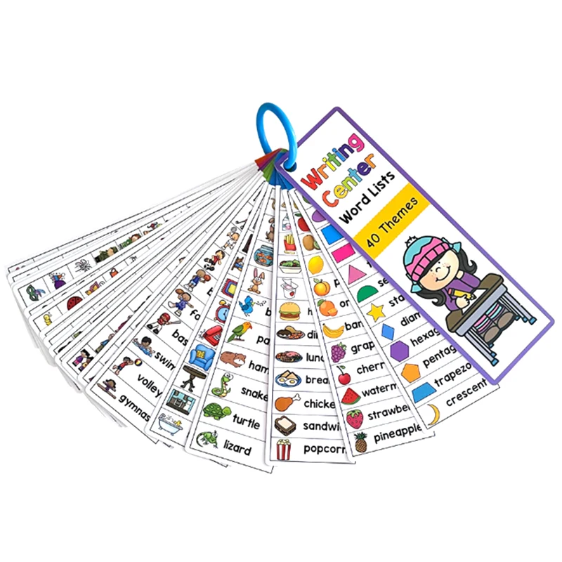 Montessori Çocuklar İngilizce Kelimeler Öğrenme Kartları Sezon Hava Durumu Hayvan Günlük Karakter Kelime Bilgi Kartı Sınıf Öğretim Yardımcıları