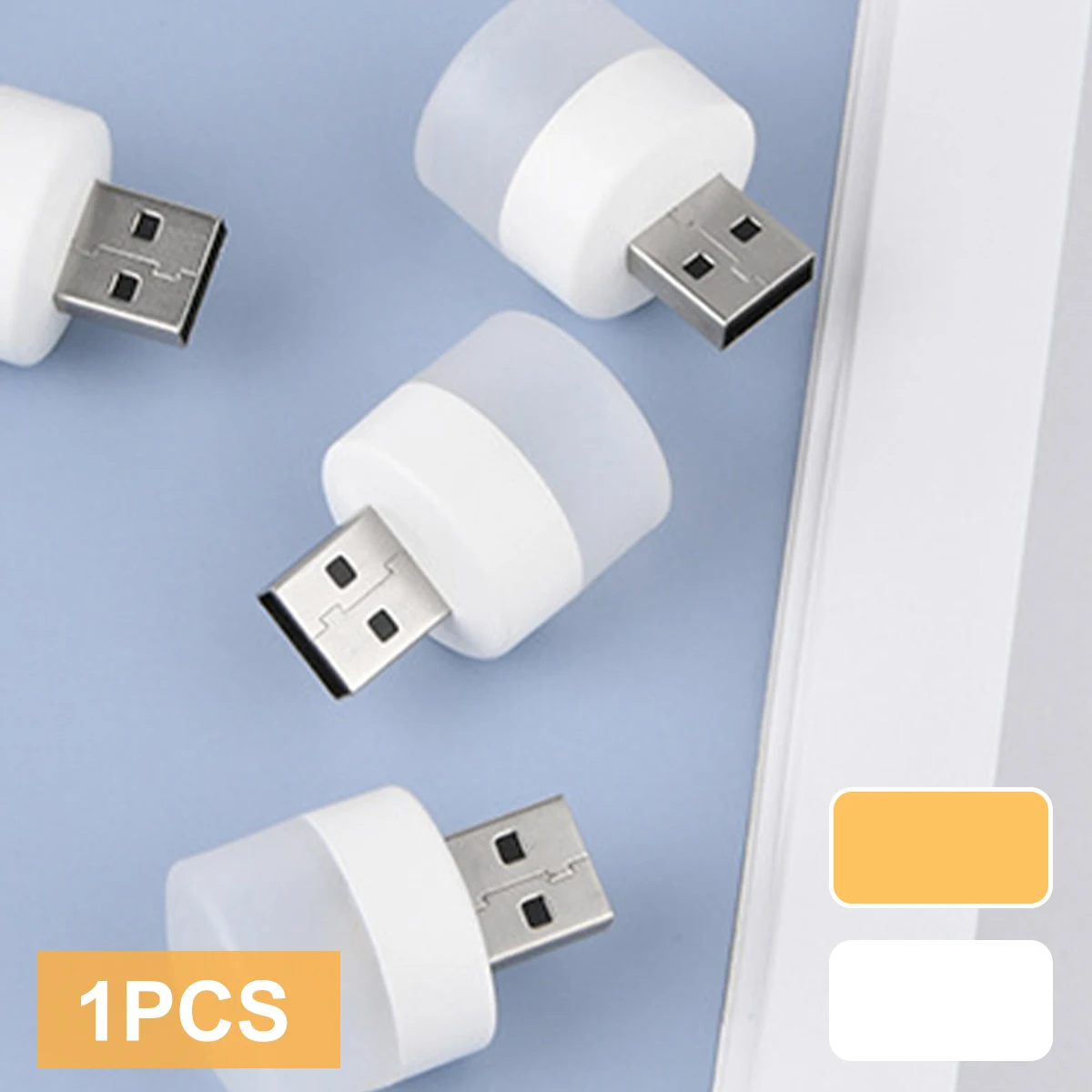 새로운 미니 휴대용 USB 야간 조명 LED 램프 비즈 작은 원형 조명 5V 1W 눈 보호 독서 야간 램프 모바일 전원