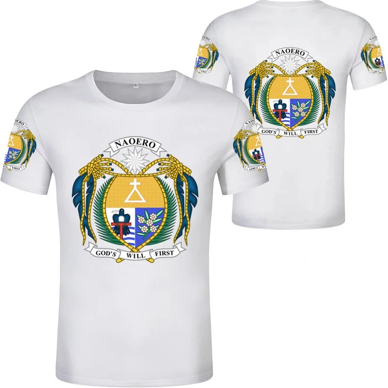 Maglietta Nauru Nome Numero Nru T-Shirt Foto Logo Testo Abbigliamento Stampa Fai Da Te Gratuito Custom Made Non Sbiadisce Maglietta Non Incrinata Jers