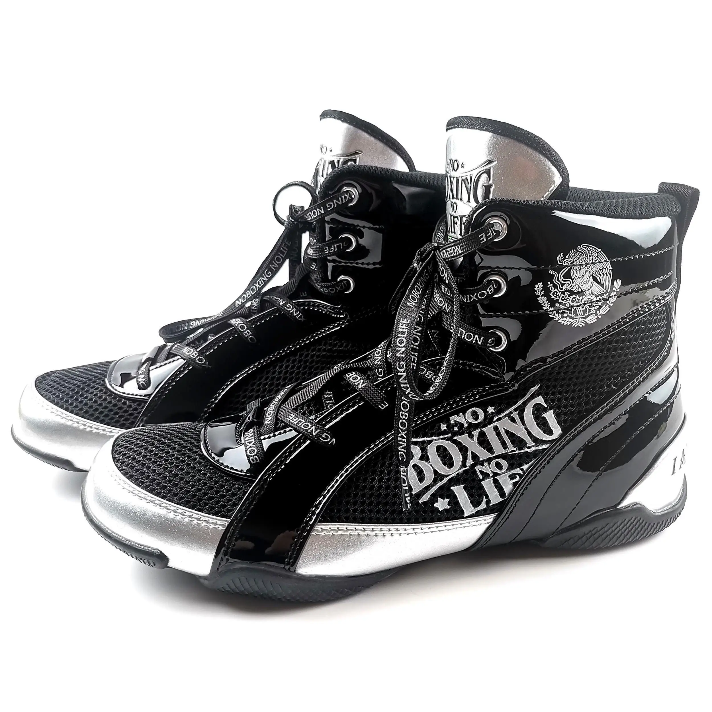 New fashion men's and women's boxing and wrestling shoes men's squat gym fitness weightlifting shoes high-top training ﻿