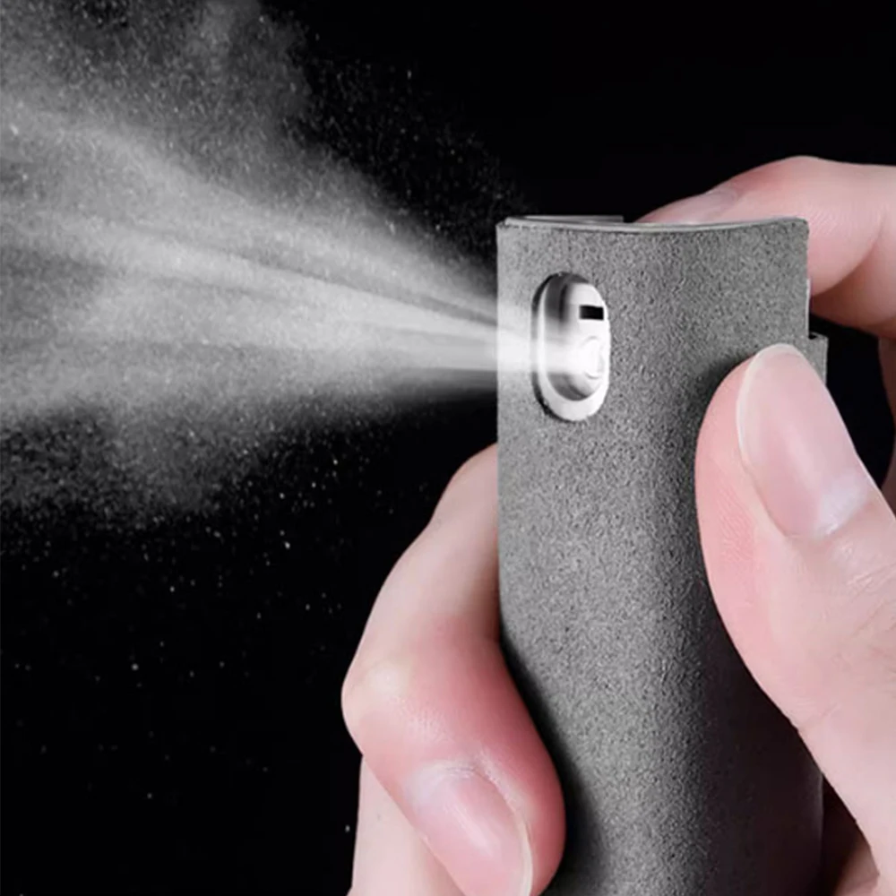 2-in-1 Microfiber Screen Cleaner Spray Bottle with Cloth