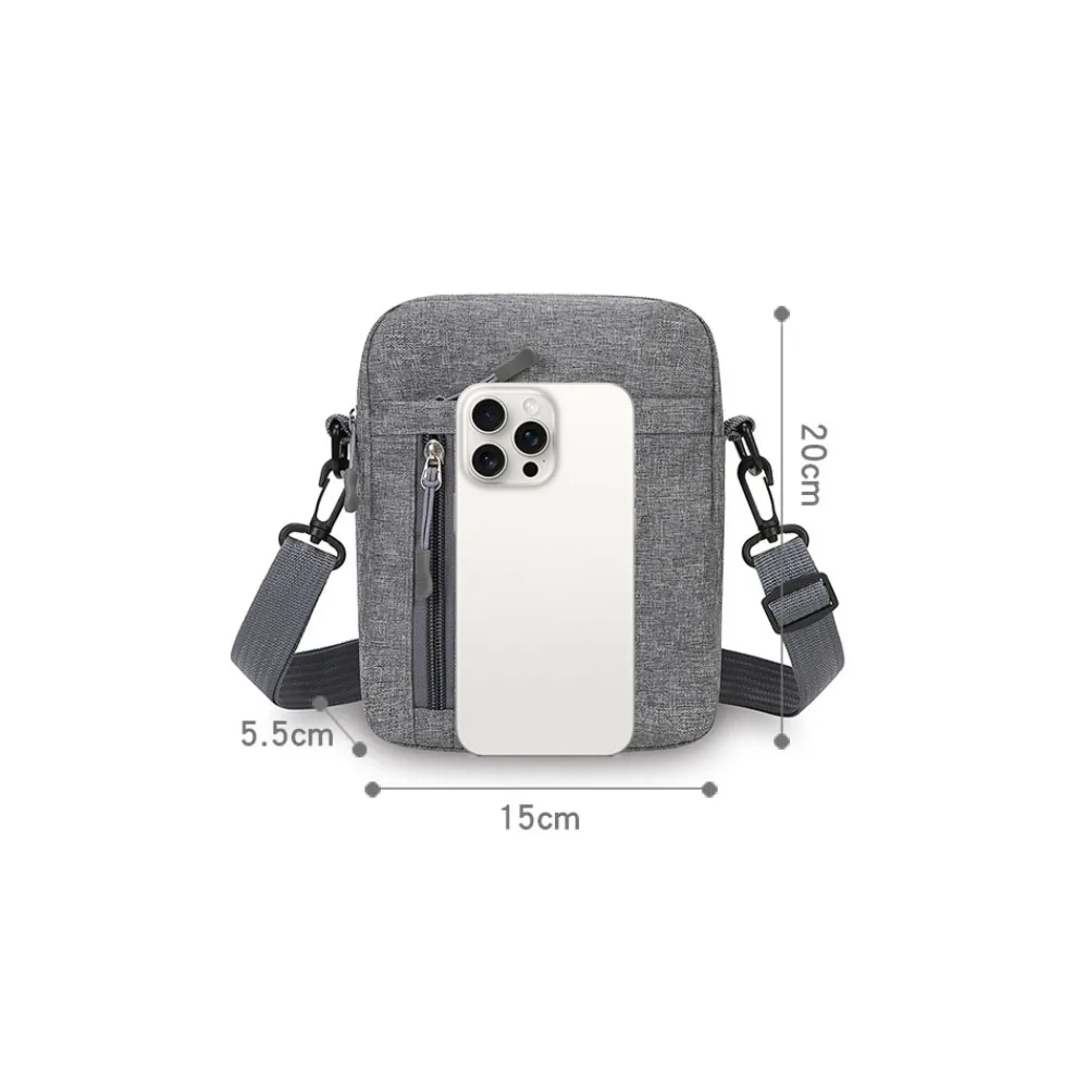 Messenger Sling Bags For Men Casual Small Zipper Crossbody Pouch Simple Small Crossbody Shoulder Bag Sports Crossbody Bags