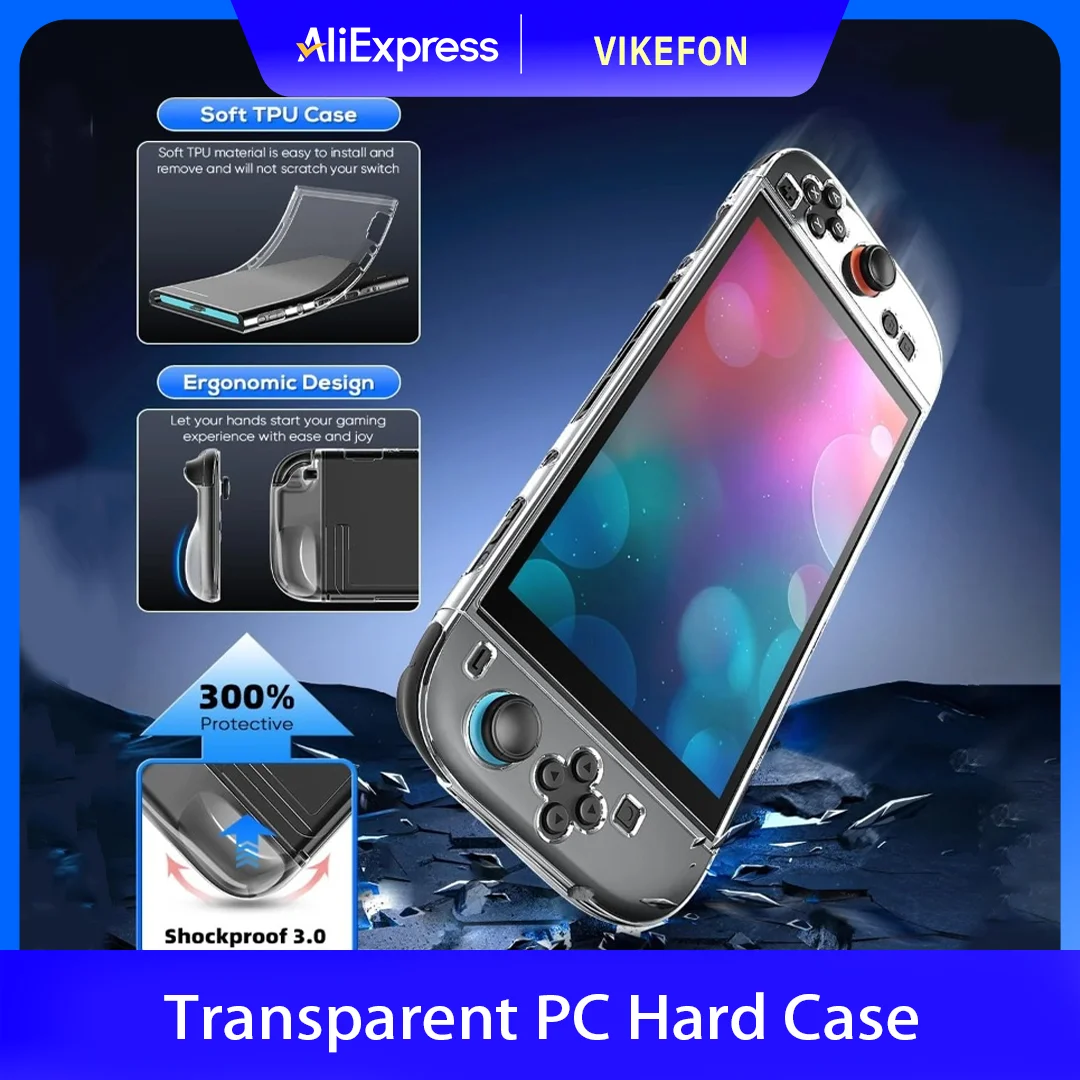 Clear PC Protective Case for Nintendo Switch 2 Joycon Controller