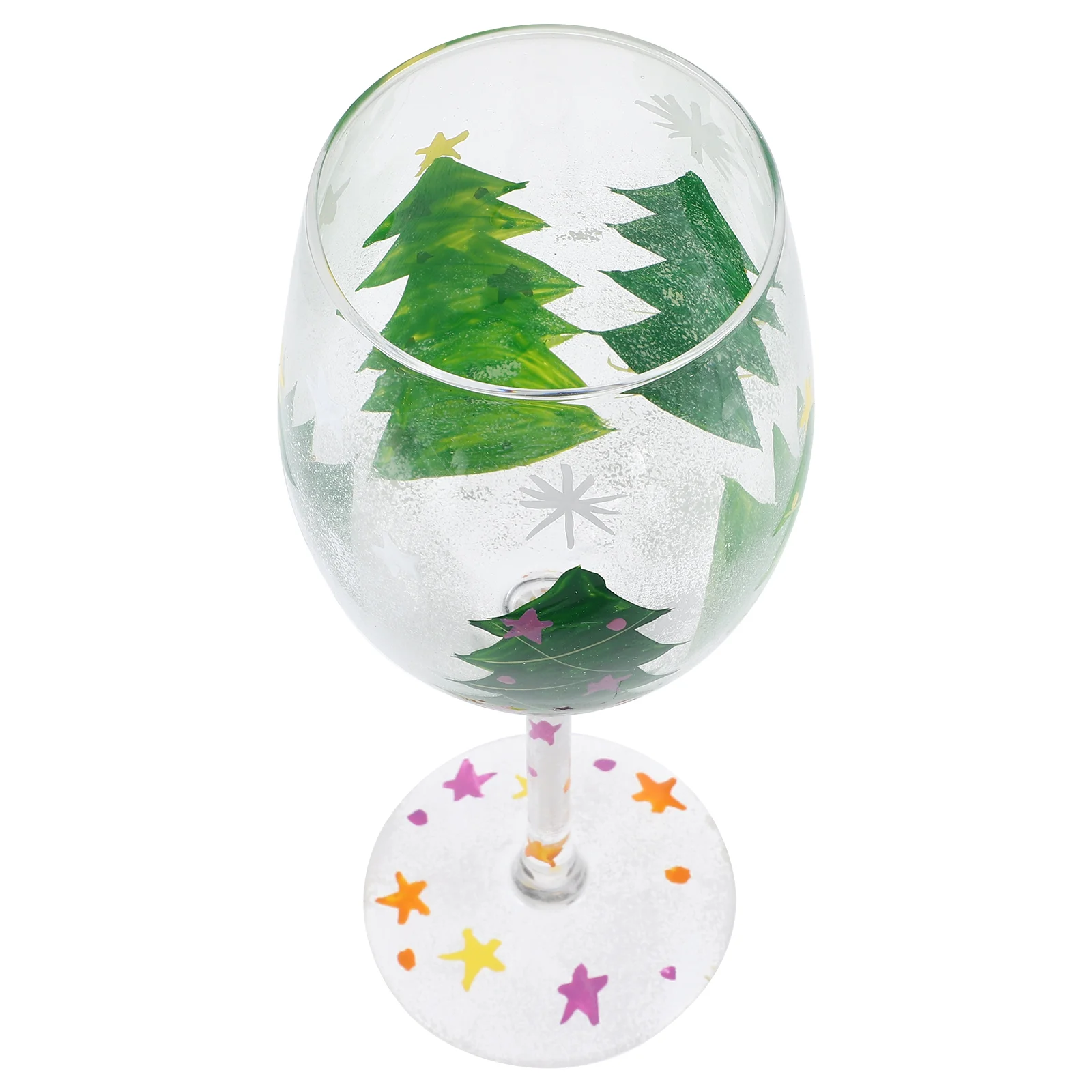 

Creative Glass Goblet Cocktail Glasses Xmas Party Cup Drinking Christmas-tree