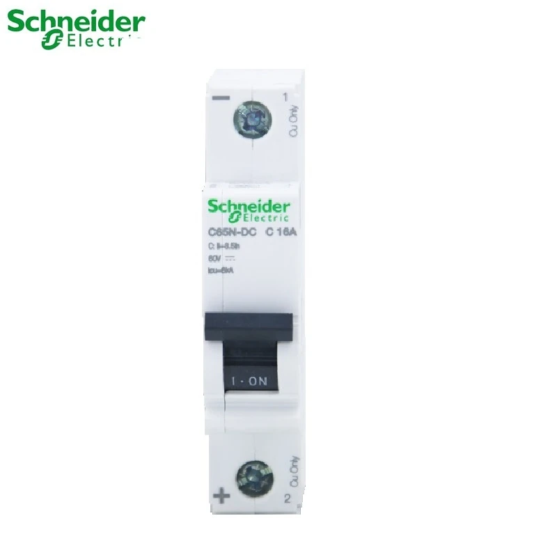 Schneider electric DC Mini Circuit Breaker Acti 9 C65N DC 1p 2p type C 1A 2A 4A 6A 10A 16A 20A
