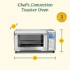 Convection Toaster Oven, Stainless Steel, 16.93"D x 20.87"W x 11.42"H 3