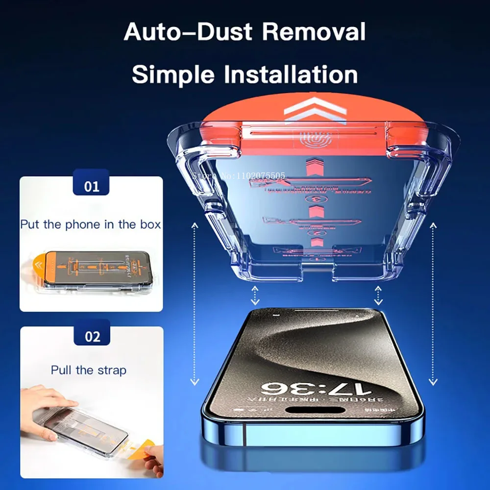 One-Click Installation Dust-Free Glass Screen Protector