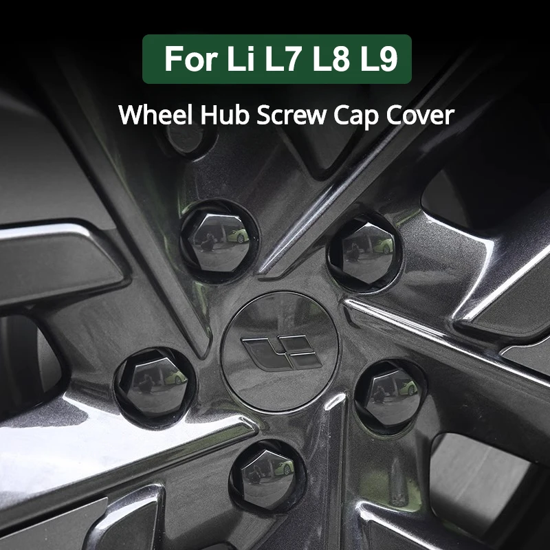 

For Leading Ideal LiXiang L7 L8 L9 2022 2023 ABS Wheel Hub Screw Cap Protection Cover