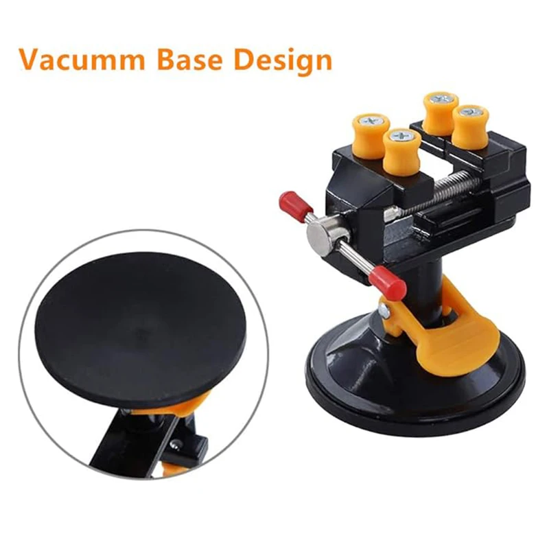 Rotatable Adjustable Jewelry Vise Stand - Mini Drill Press and Engraving Clamp