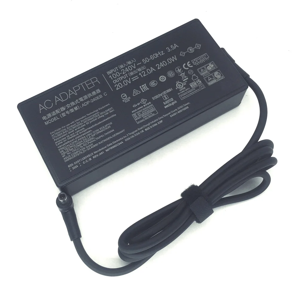  20V 12A AC 어댑터 (아수스 TUF 게이밍 A15 A17 F15 F16 F17 AD240-00E ADP-240EB B 게이밍 노트북용) 240W 전원 충전기