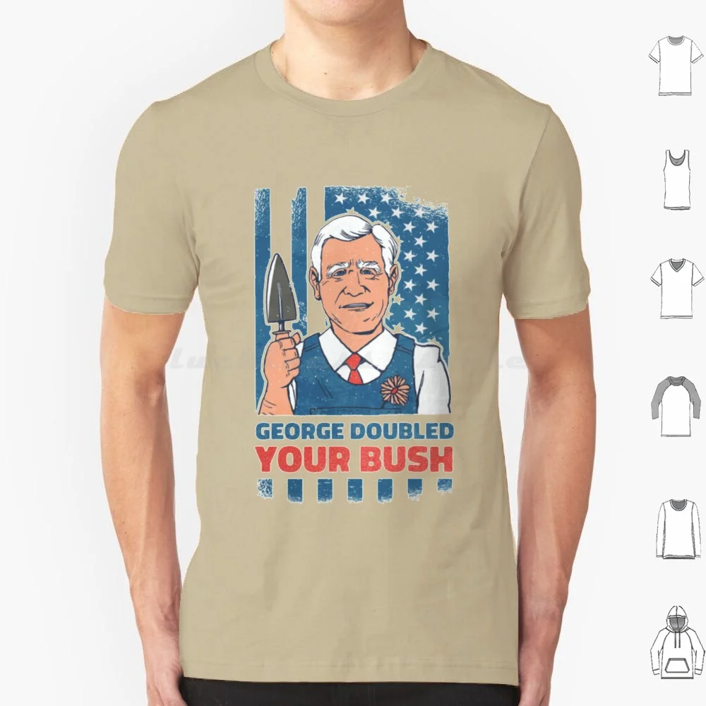 George Bush America President Funny T Shirt Big Size 100% Cotone George Bush Bush Military Politics Sovik Goswami Trendy
