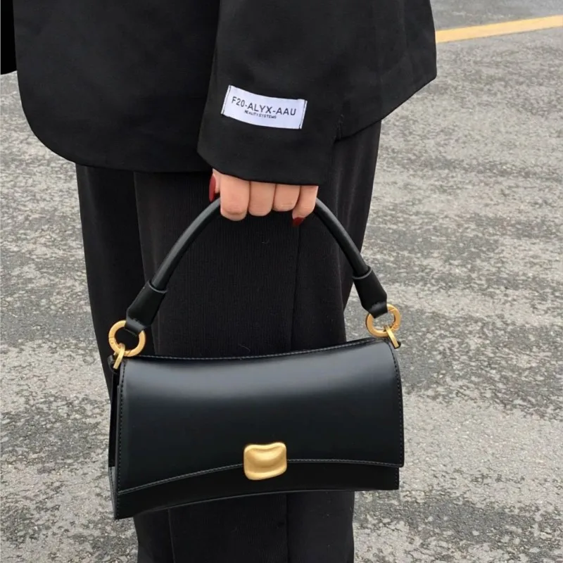 JIAERDI Retro Black Underarm Bag Purses Women Hot Girls Pu Leather Shoulder Bags Handbag Female High Street Elegant Hand Bag New