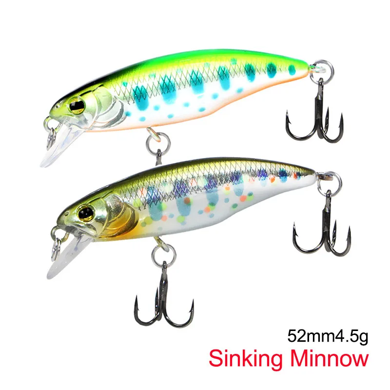 

HISTOLURE Sinking Minnow Fishinig Lure 52mm 4.5g Trout Lure Bass Pike Long Casting Wobbler Hard Baits Jerkbaits