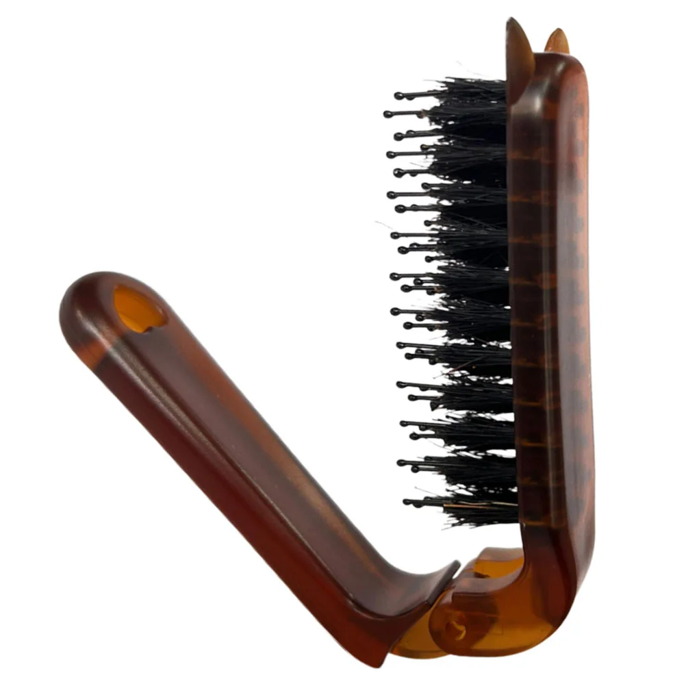 

Portable Folding Massage Comb Small Hair Brush Travel for Women Compact Size Foldable Hairbrush