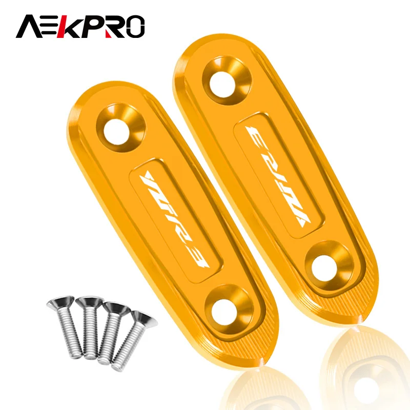 Neueste yzf r3 r15 motorrad windschutz scheibe spiegel loch abdeckung angetrieben rückspiegel eliminatoren kappe für YZF-R3 YZF-R15 v3 yzfr3 yzfr15 – Detail 18