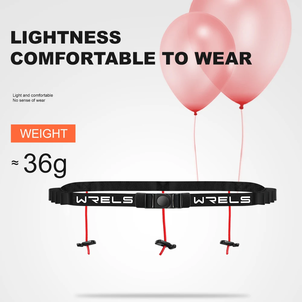 WRELS 1pc Nylon Upgraded Number Belt Running Race Number Plate Belt Multi-function Race Number Plate Fixing Belt