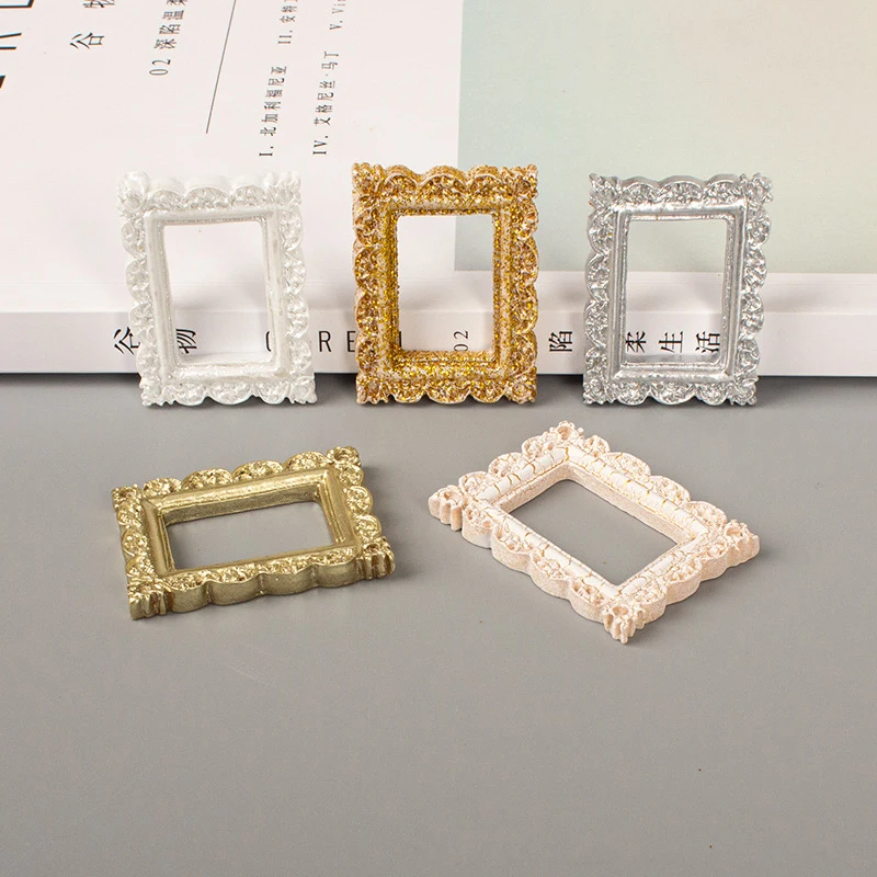 

1:12 Dollhouse Miniature Resin Photo Frame Simulation Furniture Accessories For Doll House Decor Kids Play Toys