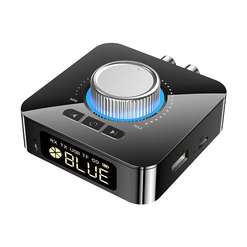 Bluetooth 6.0 Audio Receiver and Transmitter with FM, NFC, and USB Playback for Home Stereo with Hands-Free Calling