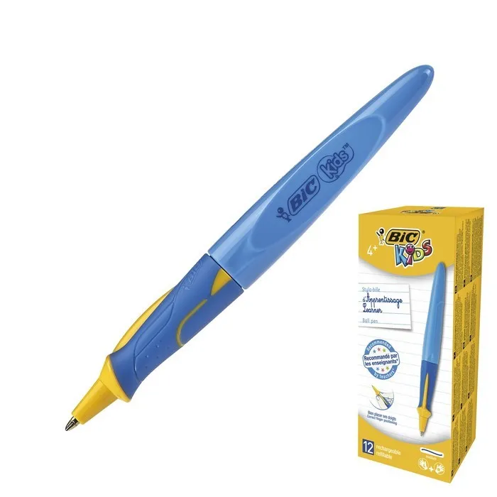 Ballpoint pen training Bic kids BP twist boy Blu Rod Blue interchangeable body |