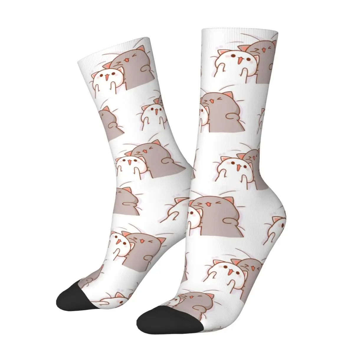 

Casual Bubu And Dudu Skateboard Socks Polyester Crew Socks for Unisex Non-slip