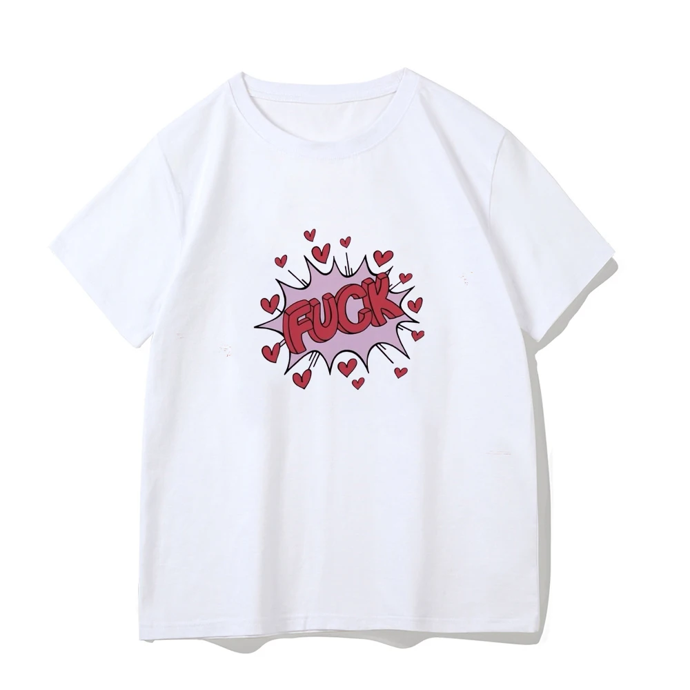 T shirt summer American print Spice Girl trend slim-fit short round neck short sleeve show midriff