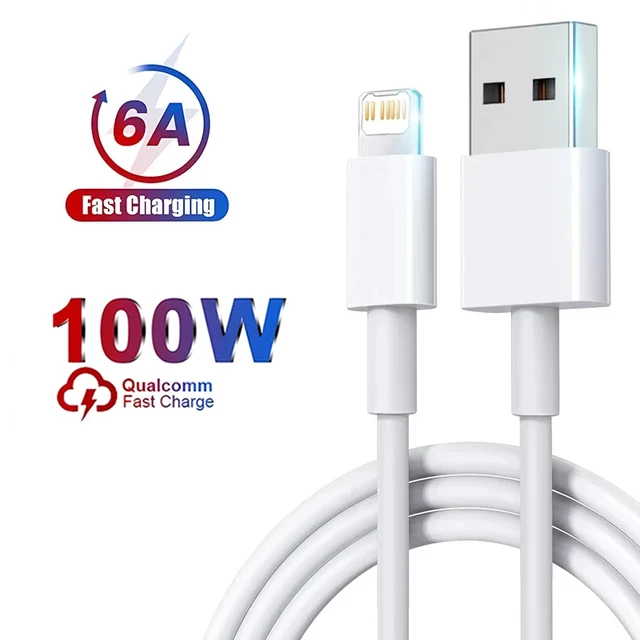 100W Fast Charging Cable For Apple iPhone 14 13 12 11 Pro Max Plus Mini USB C 1M 2M Data Cables Quick Charge Phone Accessories 1