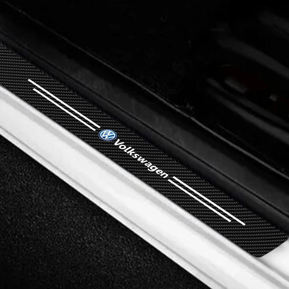 폭스바겐 Vw 티구안 제타 Mk6 시로코 폴로 투란 골프용 자동차 문짝 씰 보호대 스티커, 방수 내마모성 액세서리