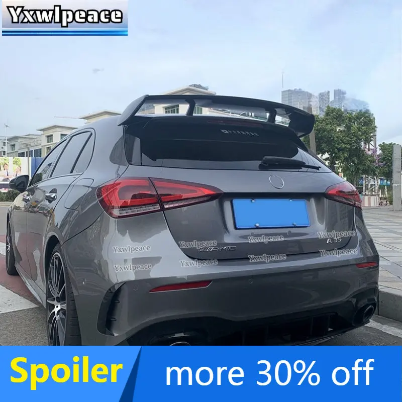 

For Mercedes Benz W177 Hatchback A-Class A180 200 250 260 & A45 AMG 2020 2021 2022 Spoiler ABS Glossy Black Rear Roof Spoiler