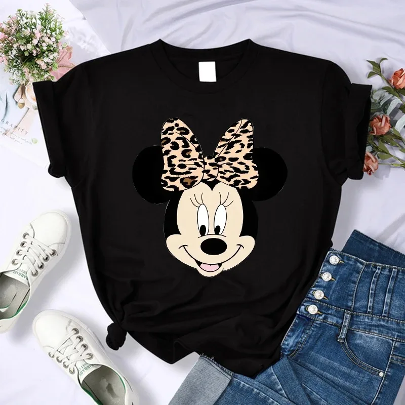 

Cute T Shirt Minnie Children T-shirt Kawaii Disney Tshirt Mickey Mouse Anime Cartoons Casual Vintage Clothes Women Top Tee
