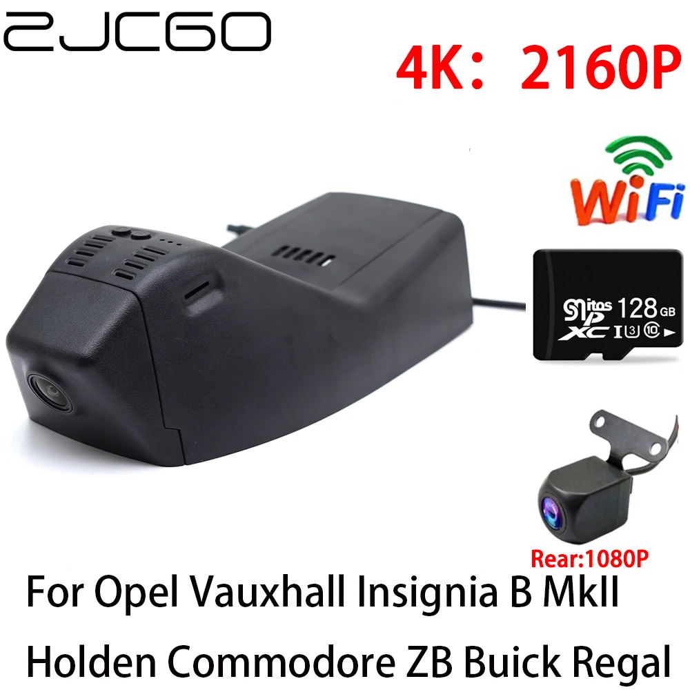 

ZJCGO 4K Car DVR Dash Cam Wifi Front Rear Camera 2 Lens 24h for Opel Vauxhall Insignia B MkII Holden Commodore ZB Buick Regal